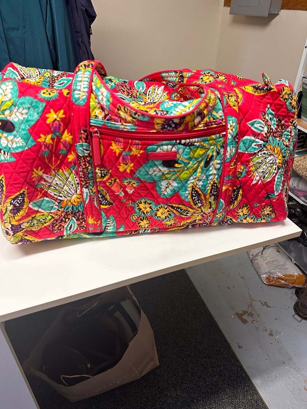 Vera Bradley Weekender Duffel Bag Rumba Floral Quilted Travel